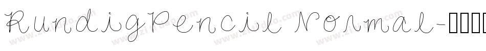RundigPencil Normal字体转换